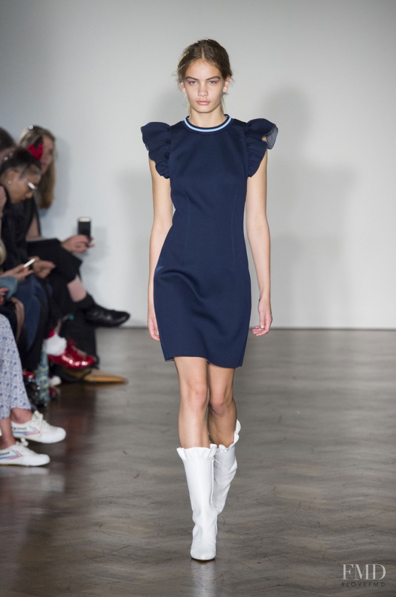 Nina Marker featured in  the Mother of Pearl fashion show for Spring/Summer 2016