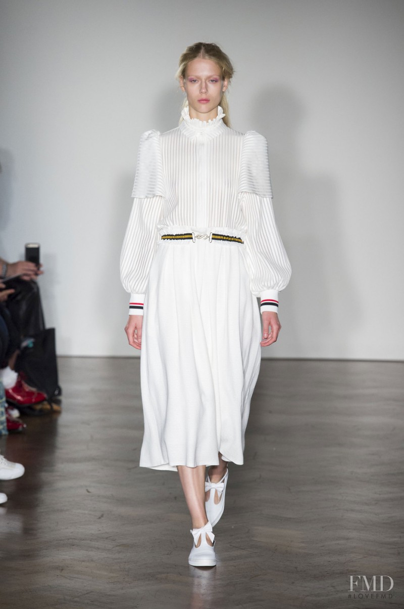Sofie Hemmet featured in  the Mother of Pearl fashion show for Spring/Summer 2016