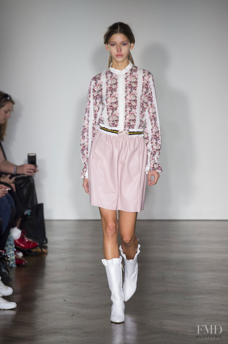 Vivienne Rohner featured in  the Mother of Pearl fashion show for Spring/Summer 2016