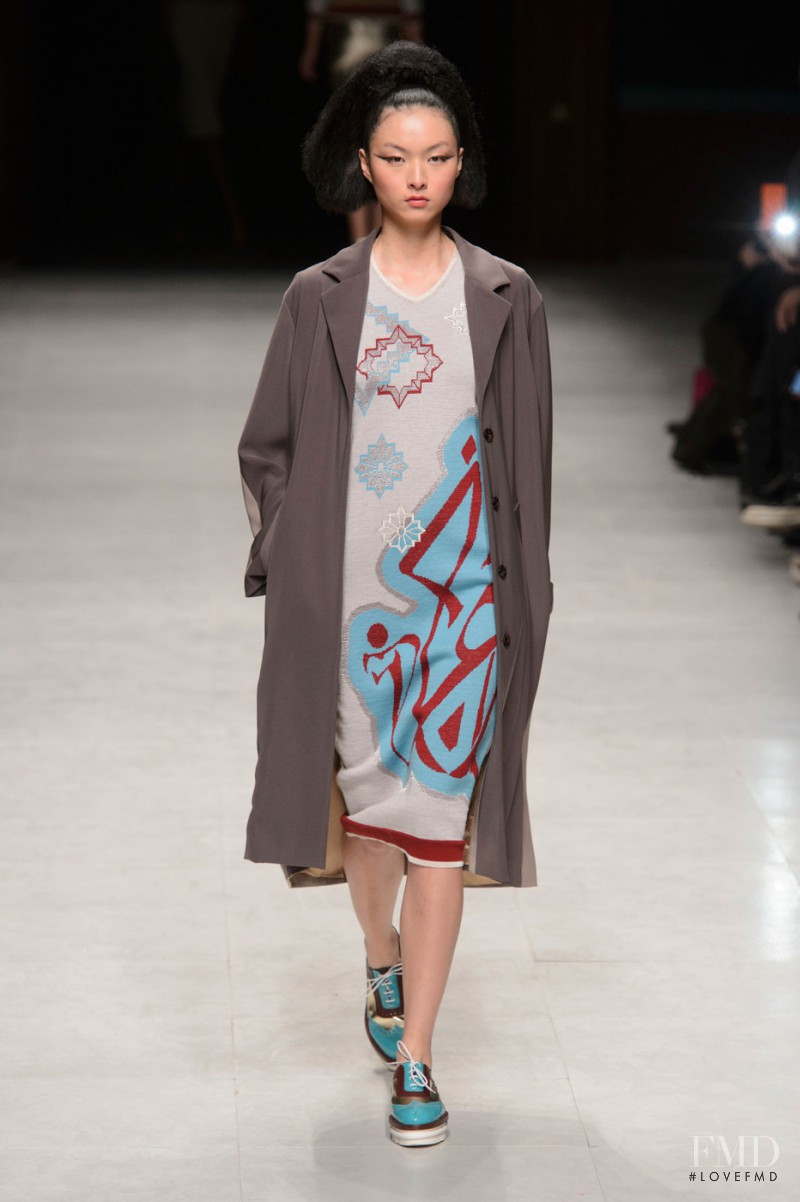 Ling Yue Zhang featured in  the Julien Fourniï¿½ fashion show for Spring/Summer 2015