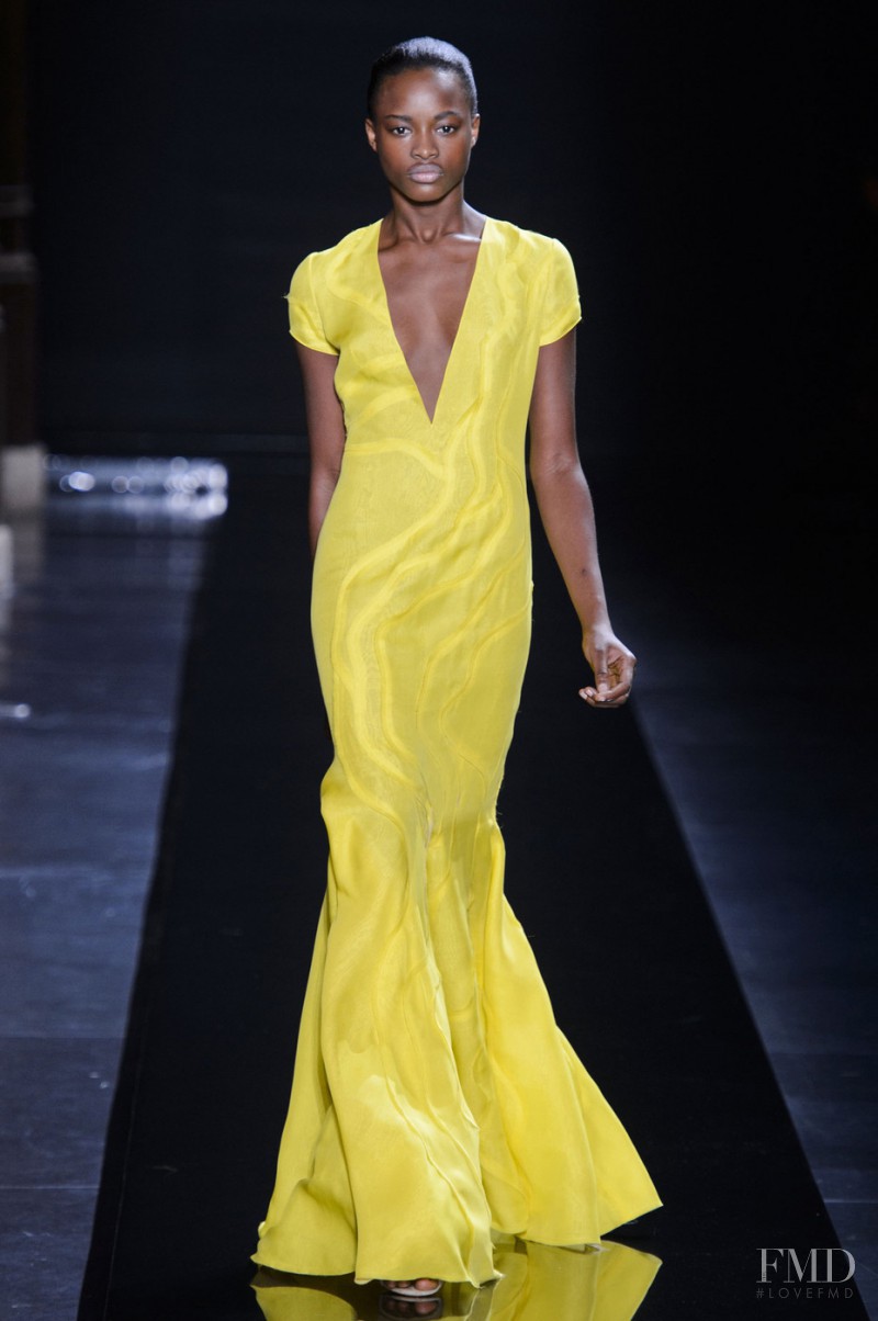 Mayowa Nicholas featured in  the Azzaro fashion show for Spring/Summer 2015