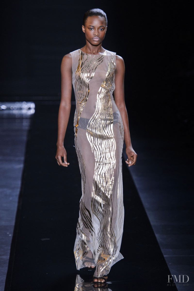 Mayowa Nicholas featured in  the Azzaro fashion show for Spring/Summer 2015