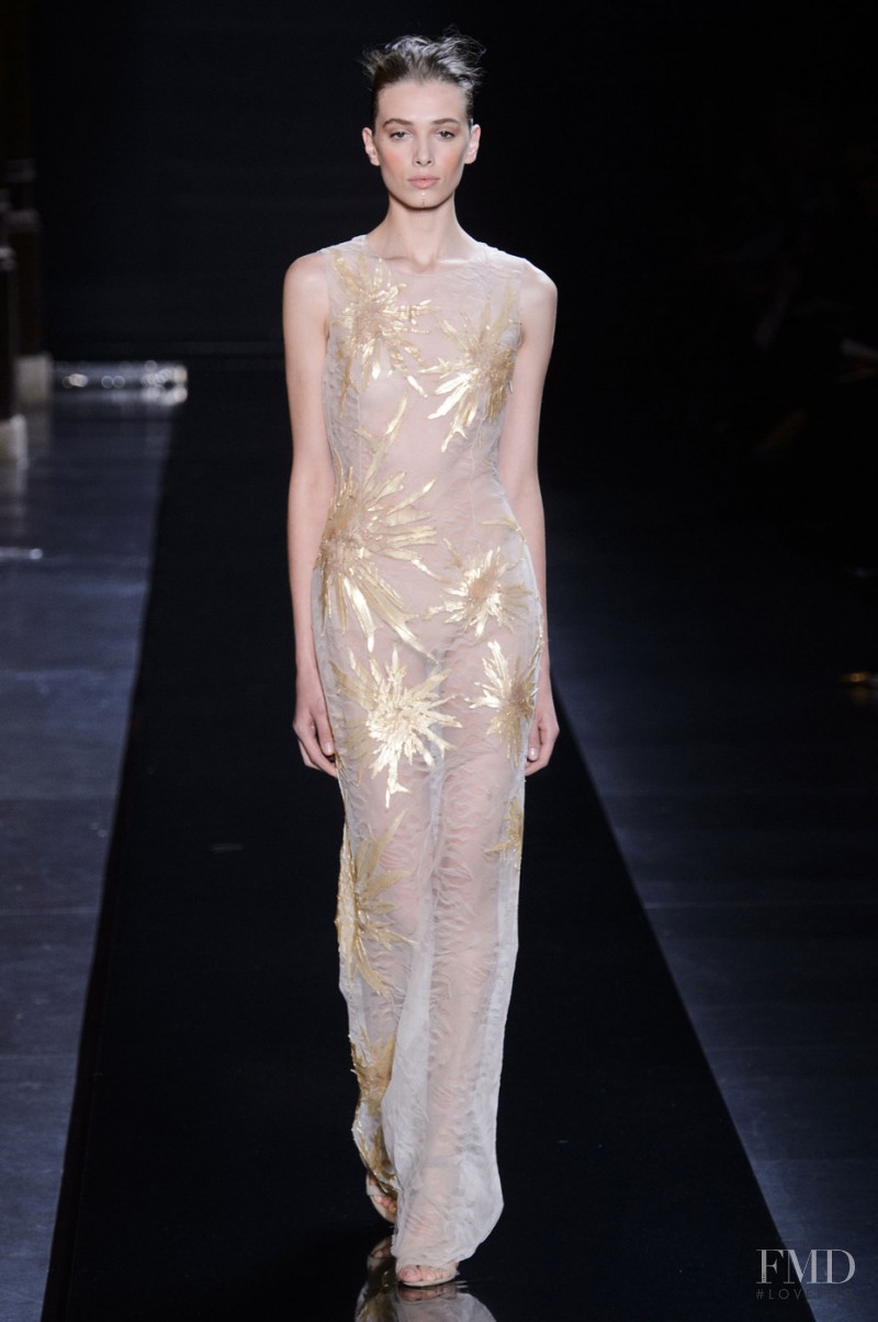 Jaque Cantelli featured in  the Azzaro fashion show for Spring/Summer 2015