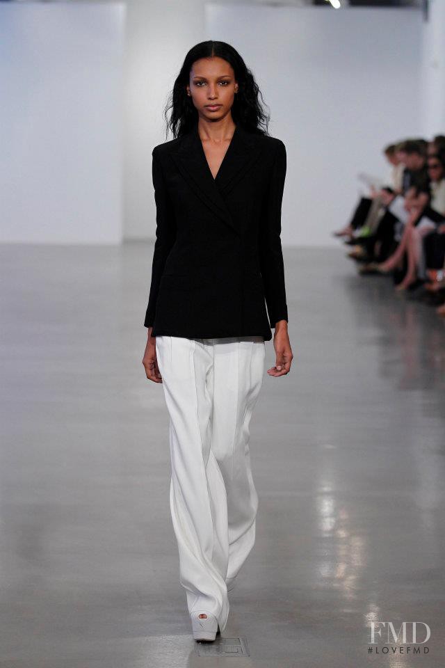 Jasmine Tookes featured in  the Calvin Klein 205W39NYC fashion show for Resort 2013
