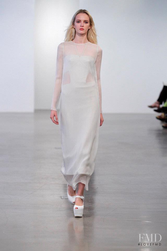 Daria Strokous featured in  the Calvin Klein 205W39NYC fashion show for Resort 2013
