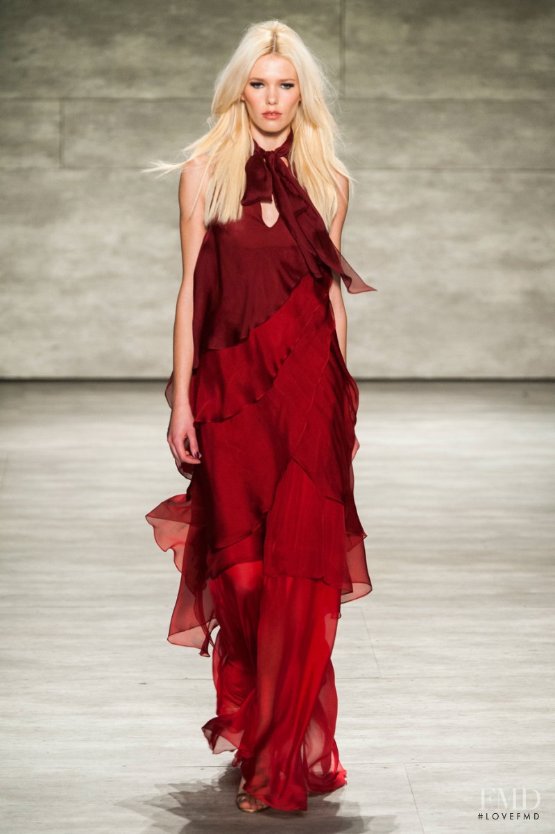 Rina Karuna featured in  the Pamella Roland fashion show for Autumn/Winter 2015