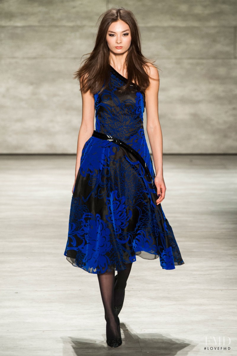 Alina Tsoy featured in  the Pamella Roland fashion show for Autumn/Winter 2015