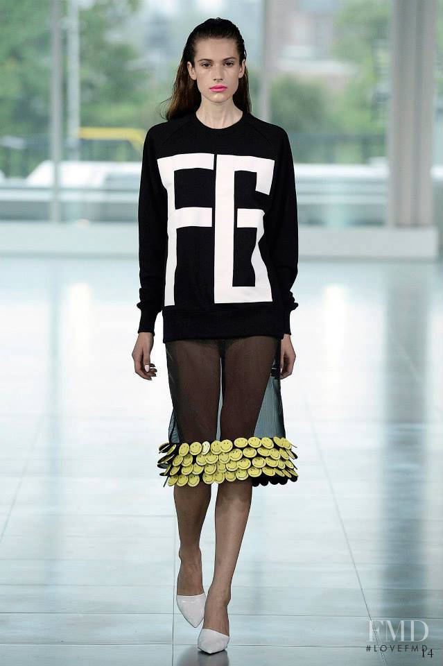 Harriet Taylor featured in  the Fyodor Golan fashion show for Spring/Summer 2014