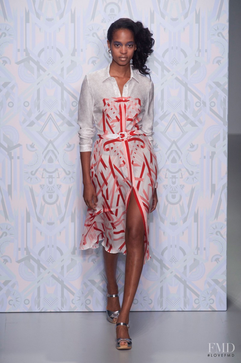 Marihenny Rivera Pasible featured in  the Holly Fulton fashion show for Spring/Summer 2014