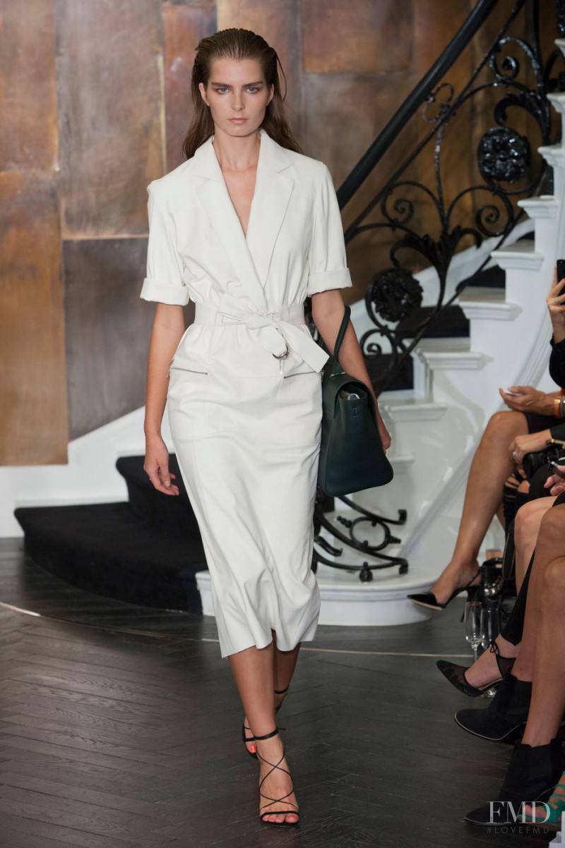 Gaby Loader featured in  the Amanda Wakeley fashion show for Spring/Summer 2015