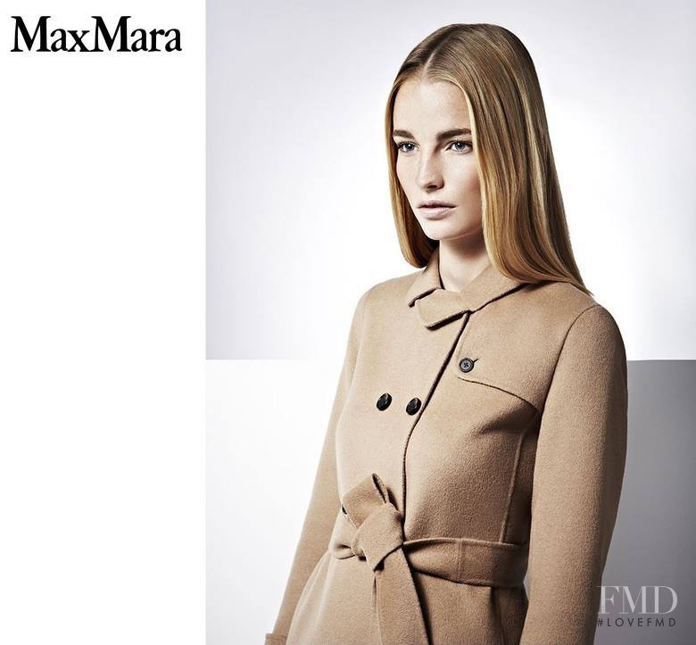 Elise Aarnink featured in  the S\' Max Mara advertisement for Autumn/Winter 2013