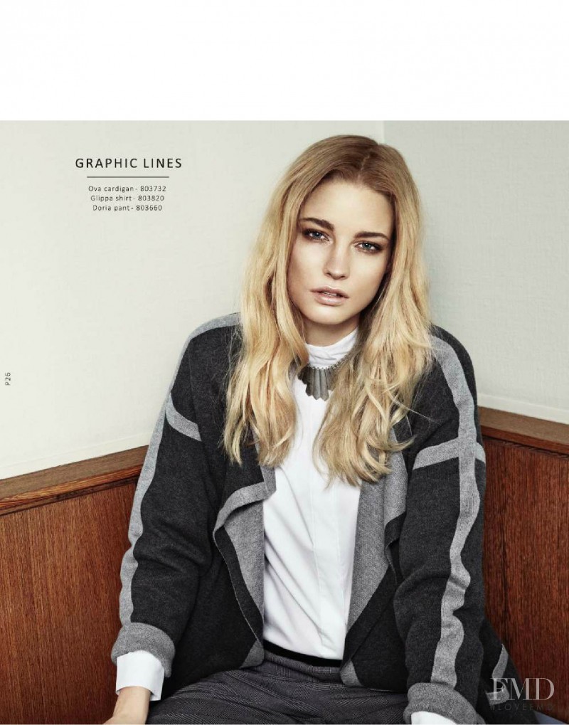 Elise Aarnink featured in  the B.young lookbook for Fall 2015
