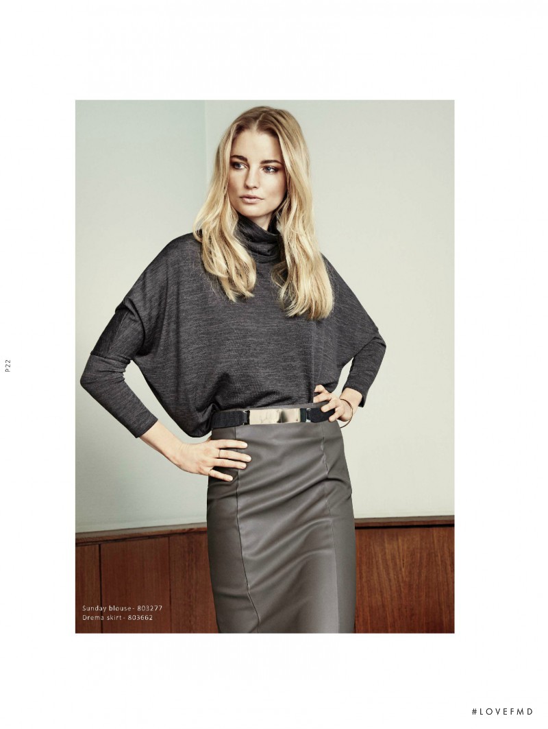 Elise Aarnink featured in  the B.young lookbook for Fall 2015