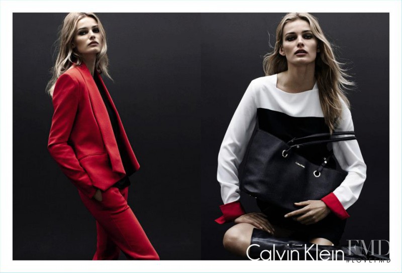 Edita Vilkeviciute featured in  the Calvin Klein advertisement for Autumn/Winter 2012