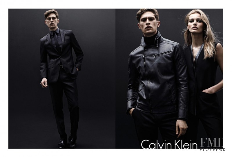 Edita Vilkeviciute featured in  the Calvin Klein advertisement for Autumn/Winter 2012