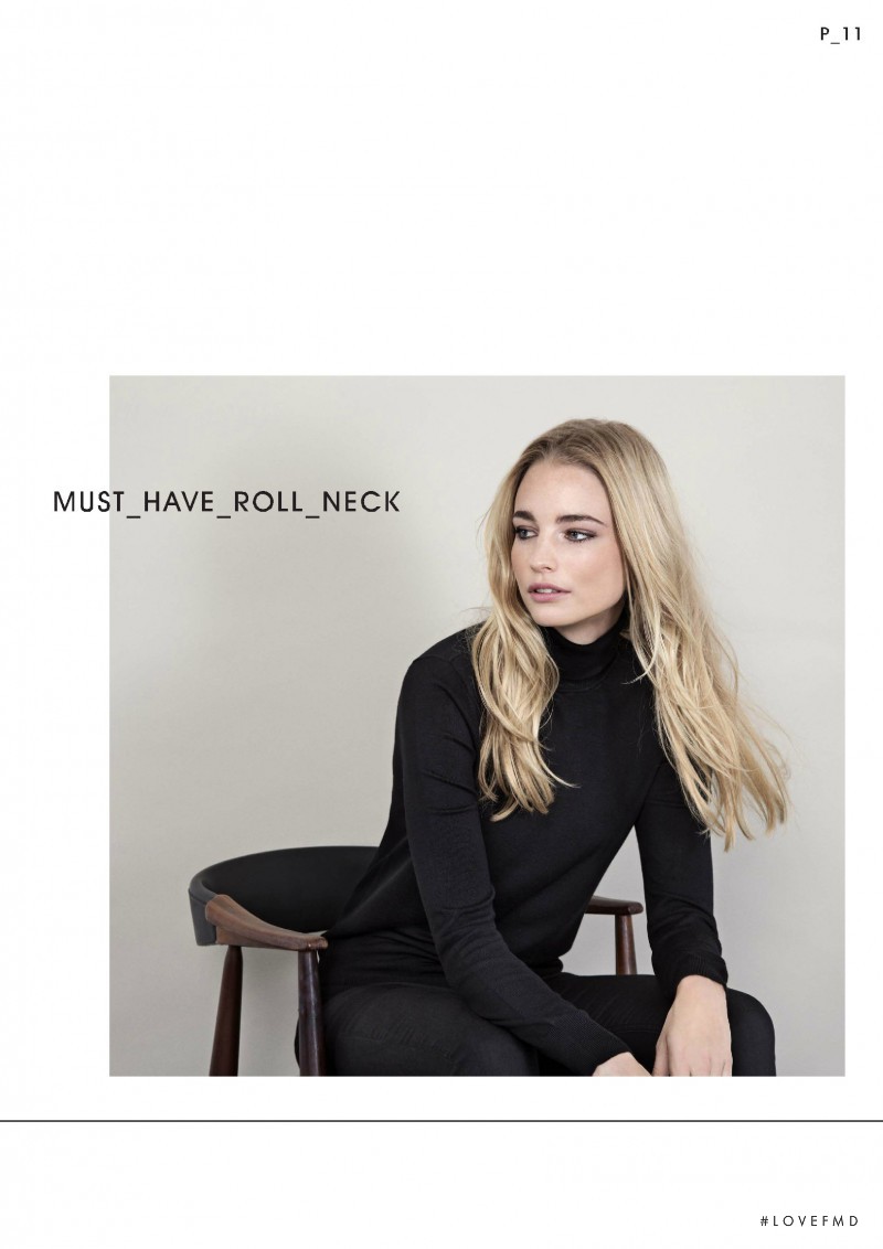 Elise Aarnink featured in  the B.young Basic lookbook for Pre-Fall 2015