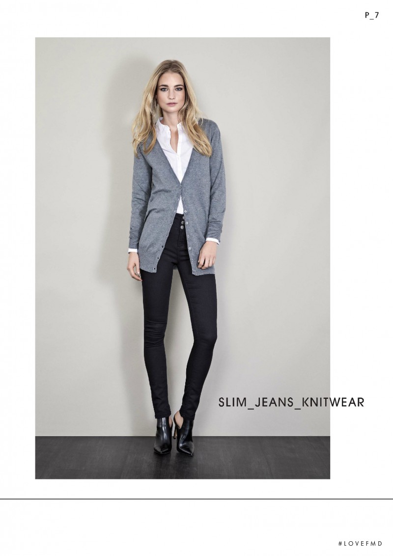 Elise Aarnink featured in  the B.young Basic lookbook for Pre-Fall 2015