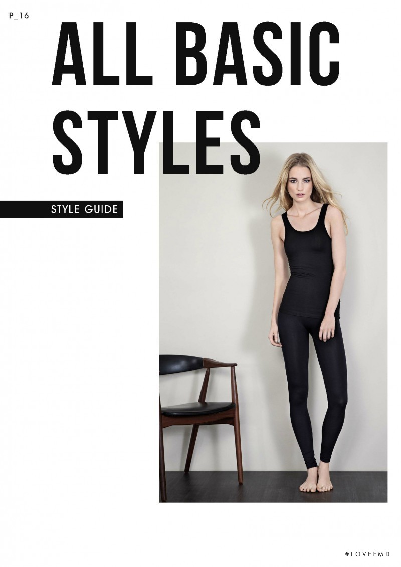 Elise Aarnink featured in  the B.young Basic lookbook for Pre-Fall 2015