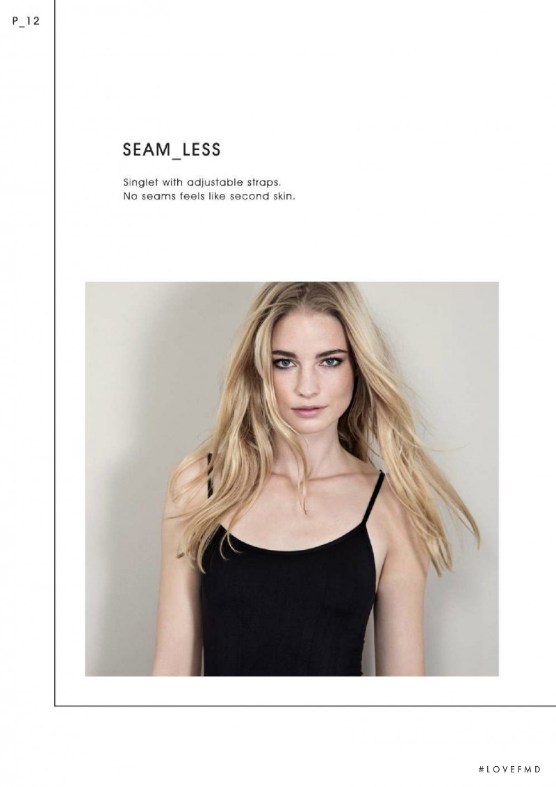 Elise Aarnink featured in  the B.young Basic lookbook for Pre-Fall 2015