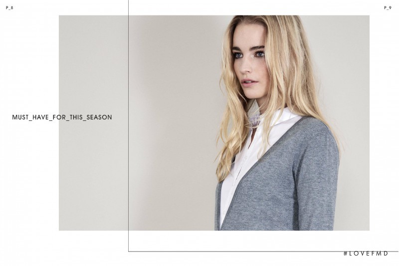 Elise Aarnink featured in  the B.young Basic lookbook for Pre-Fall 2015