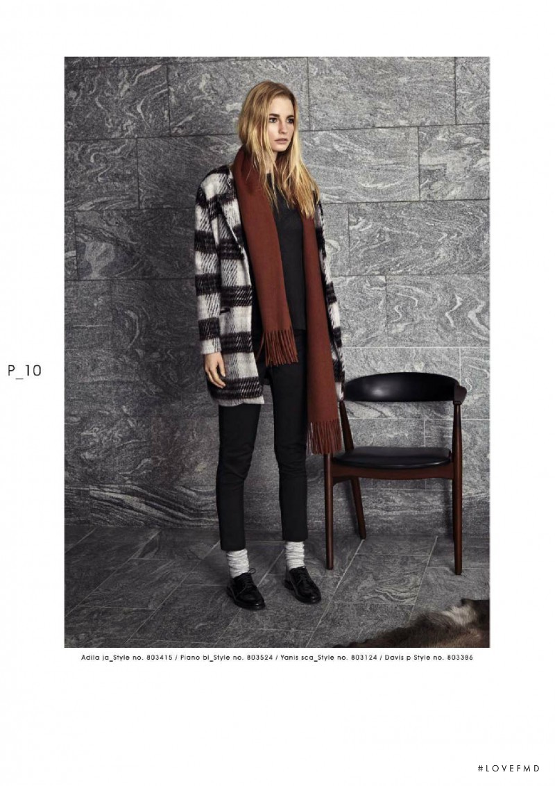 Elise Aarnink featured in  the B.young lookbook for Fall 2015