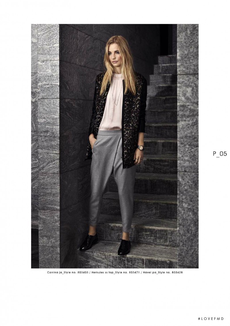 Elise Aarnink featured in  the B.young lookbook for Fall 2015