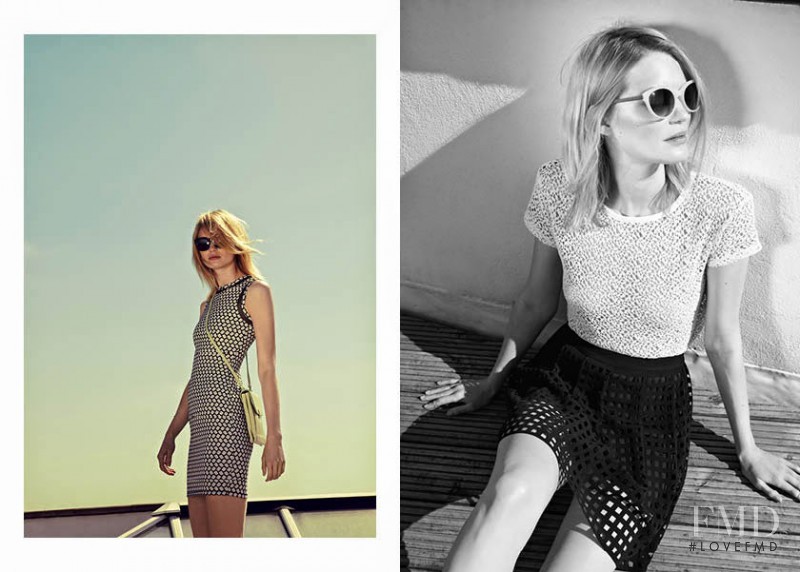 Felicity Peel featured in  the Reiss lookbook for Spring/Summer 2014