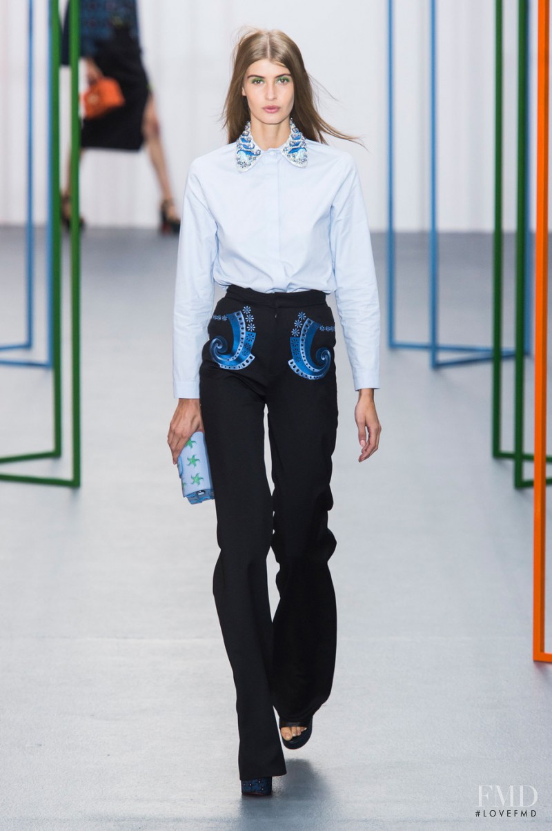 Augusta Beyer Larsen featured in  the Holly Fulton fashion show for Spring/Summer 2016
