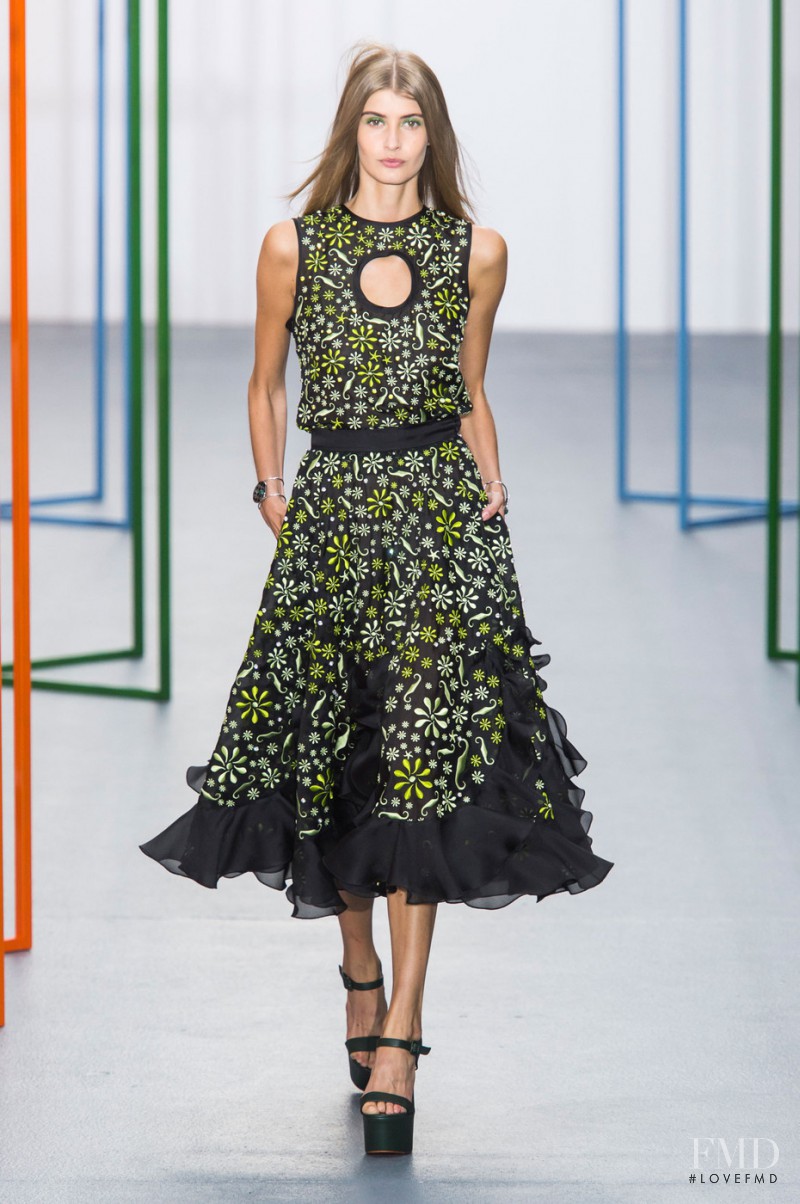 Augusta Beyer Larsen featured in  the Holly Fulton fashion show for Spring/Summer 2016