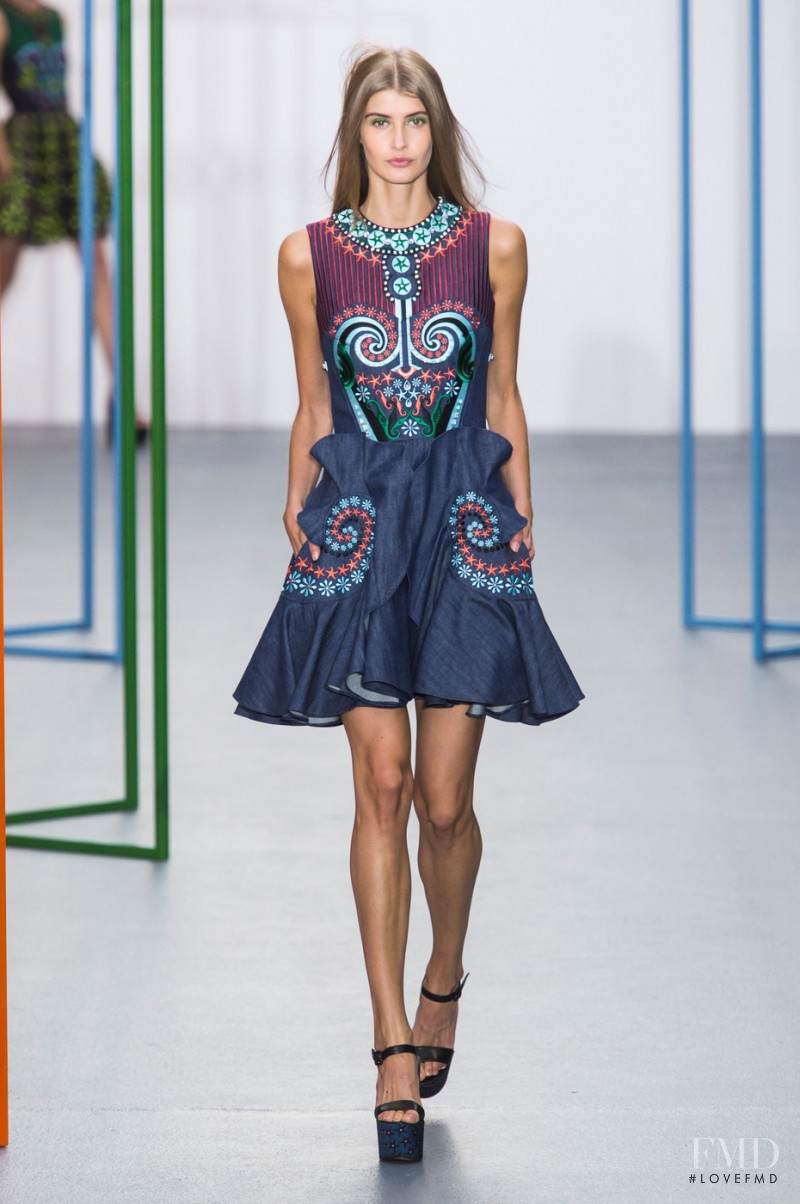 Augusta Beyer Larsen featured in  the Holly Fulton fashion show for Spring/Summer 2016