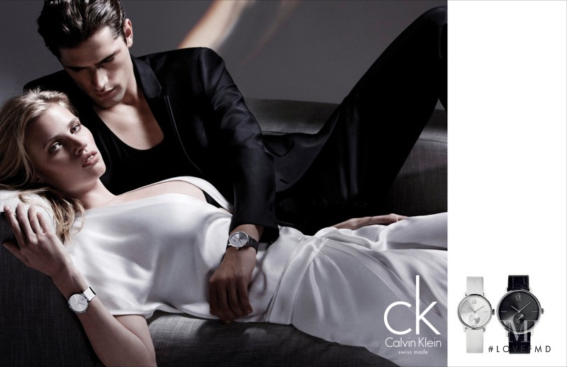 Lara Stone featured in  the Ck Calvin Klein Watches advertisement for Autumn/Winter 2012