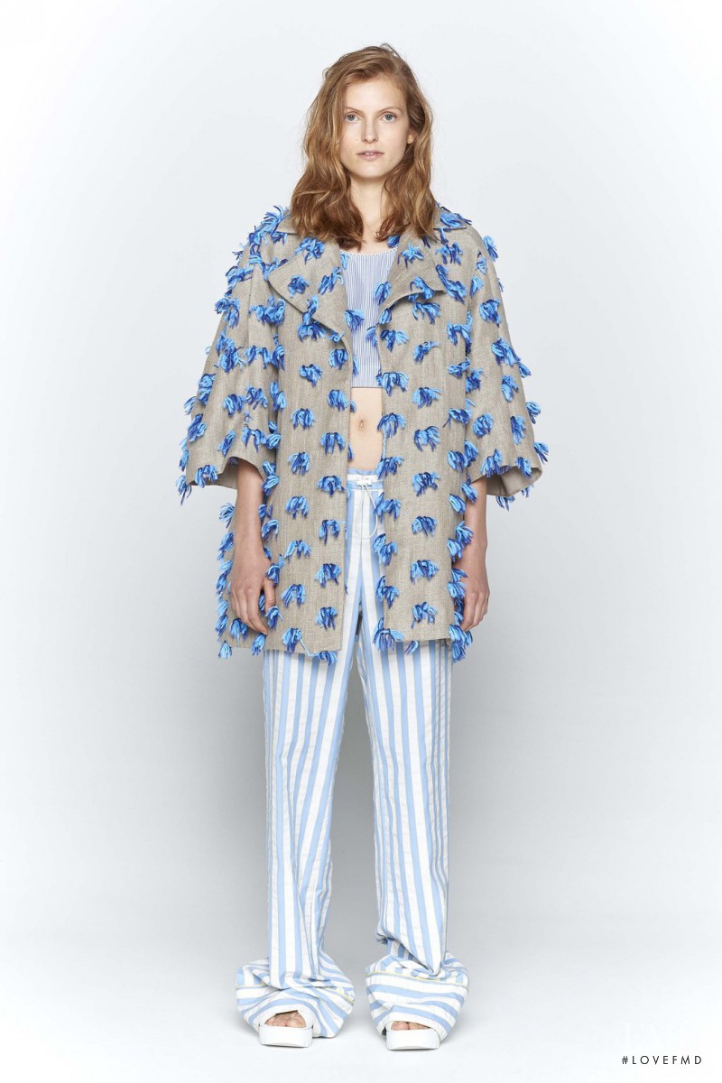 Sophie Kanny featured in  the Cristiano Burani lookbook for Resort 2016