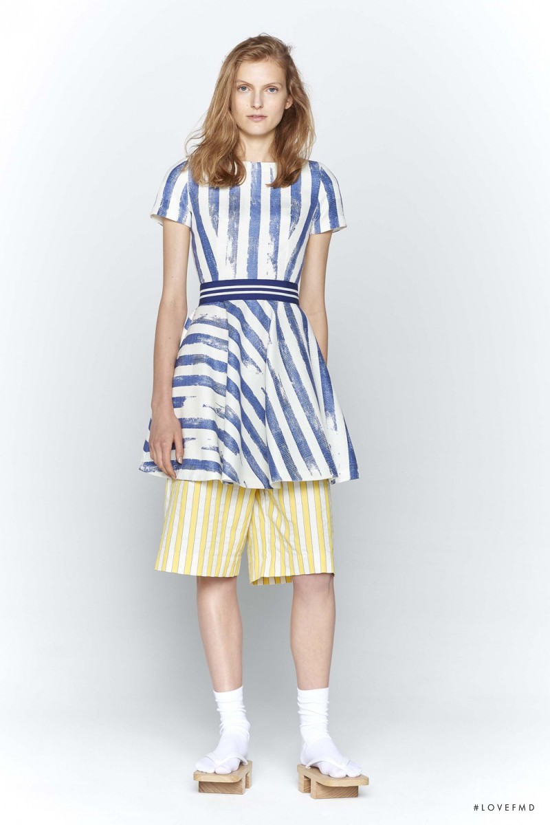 Sophie Kanny featured in  the Cristiano Burani lookbook for Resort 2016