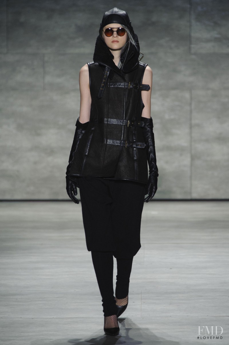 Maja Brodin featured in  the Nicholas K fashion show for Autumn/Winter 2015