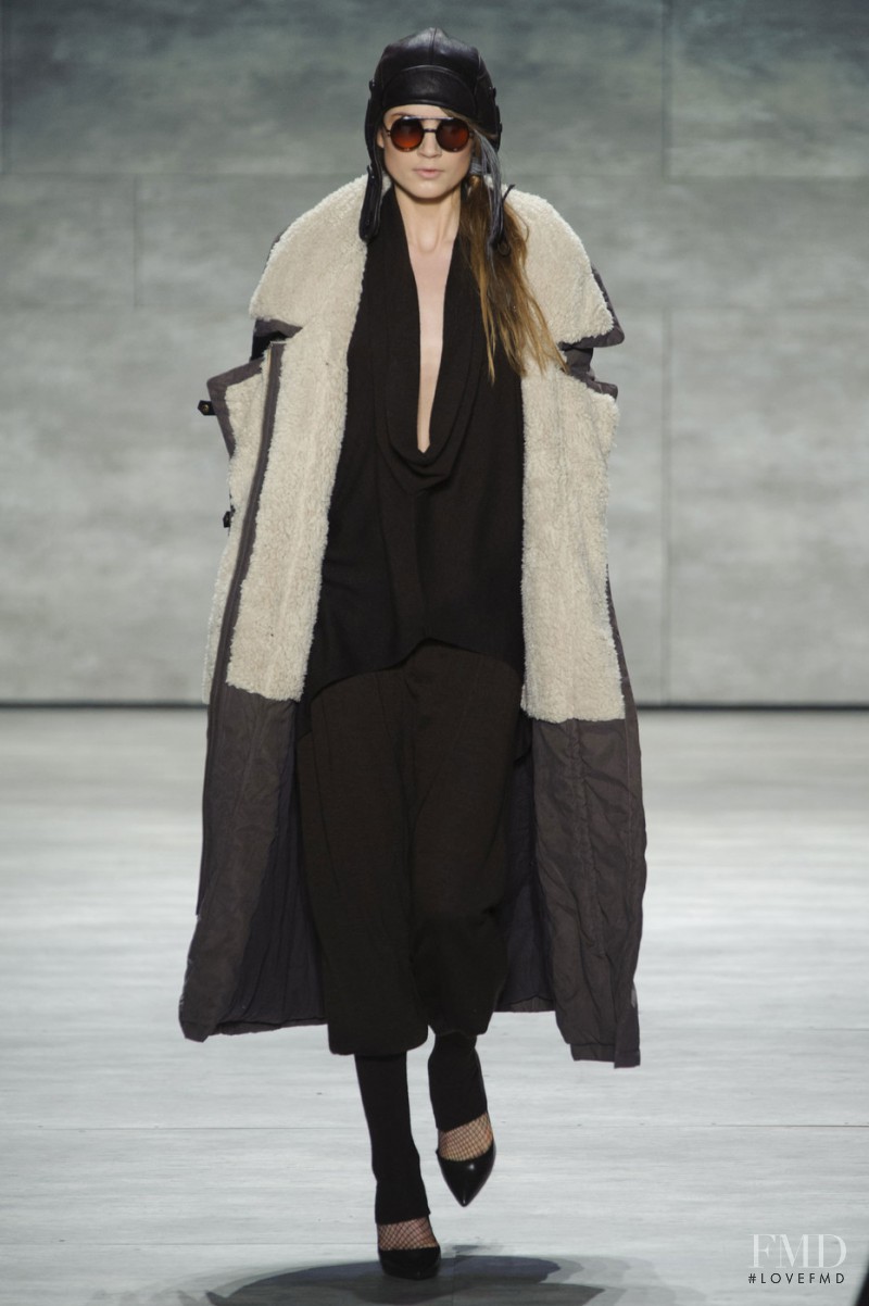 Andrea Jorgensen featured in  the Nicholas K fashion show for Autumn/Winter 2015