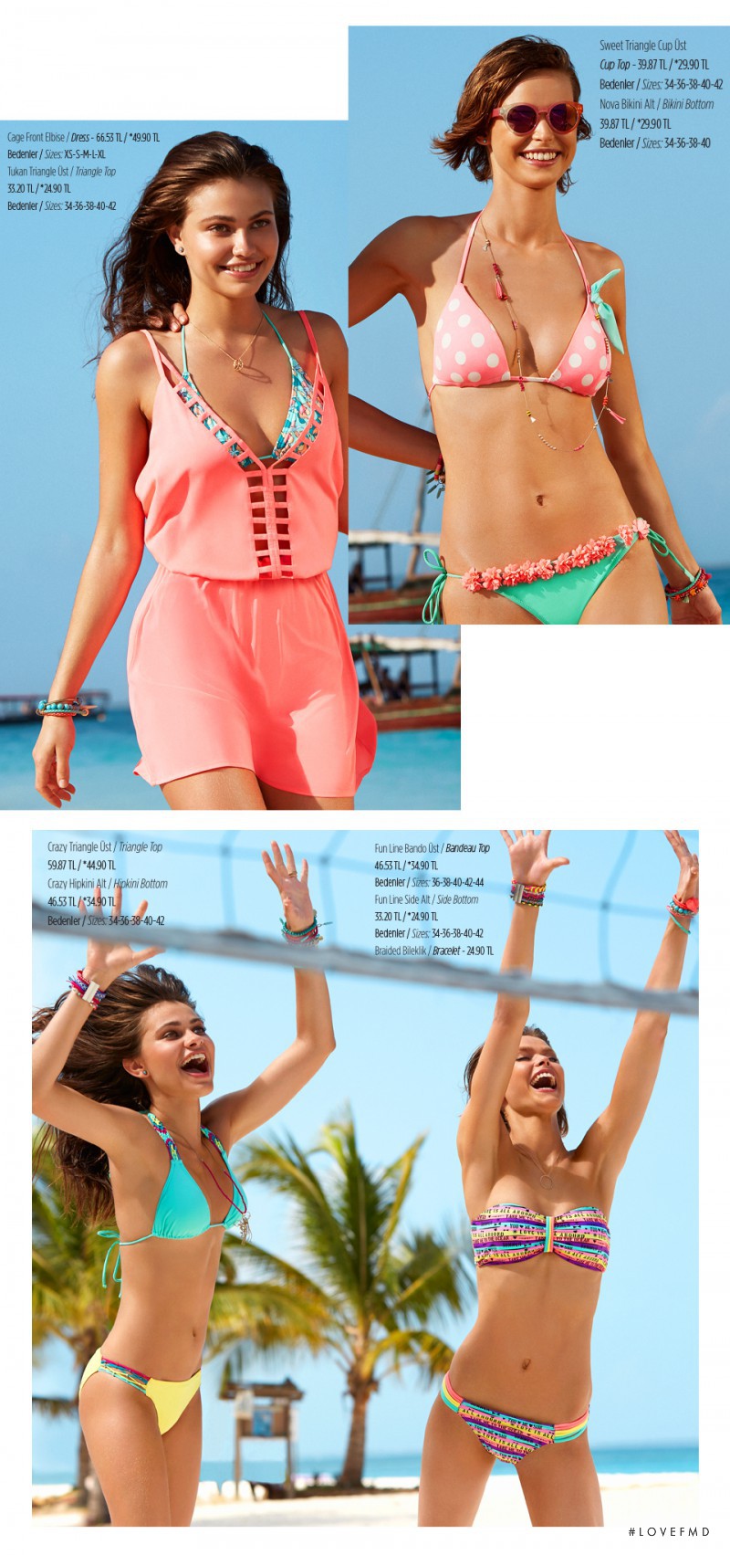 Birgit Kos featured in  the Penti Swimwear catalogue for Summer 2015