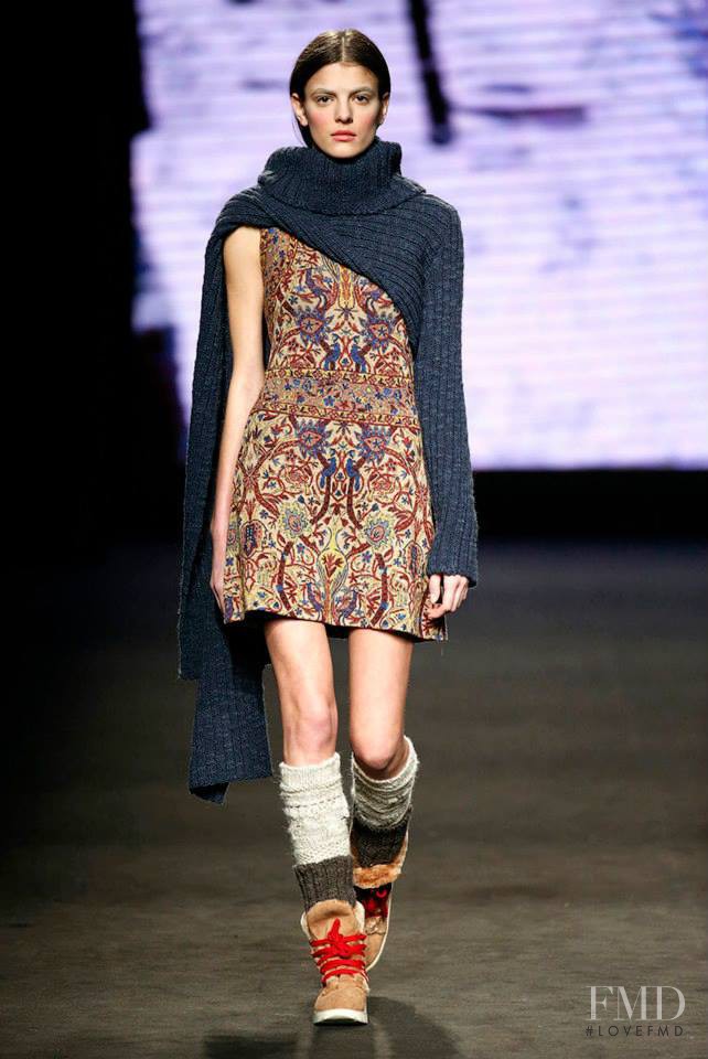 Carmen Ceclan featured in  the Aldomartins fashion show for Autumn/Winter 2015