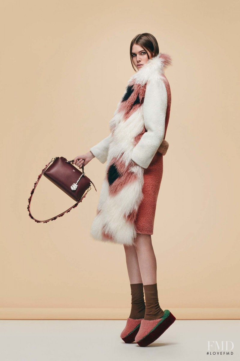 Vanessa Moody featured in  the Fendi lookbook for Pre-Fall 2016