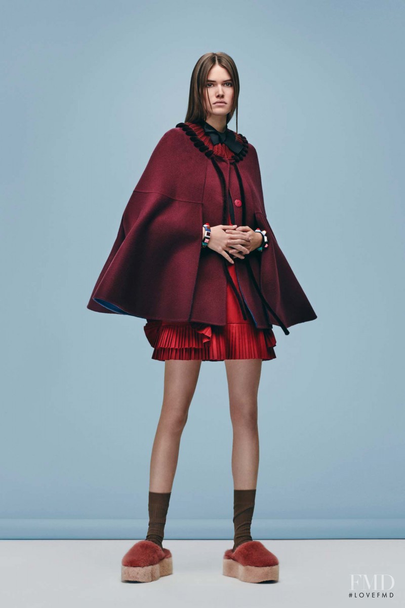 Vanessa Moody featured in  the Fendi lookbook for Pre-Fall 2016