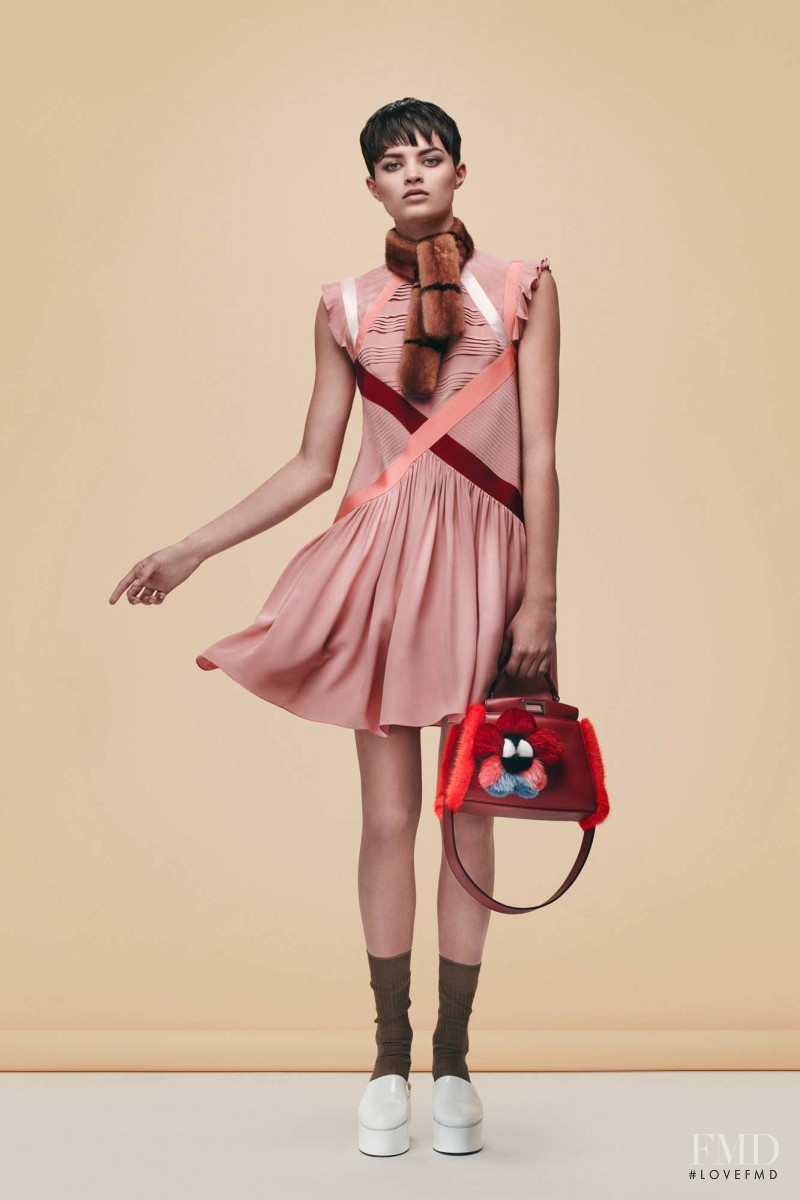 Isabella Emmack featured in  the Fendi lookbook for Pre-Fall 2016