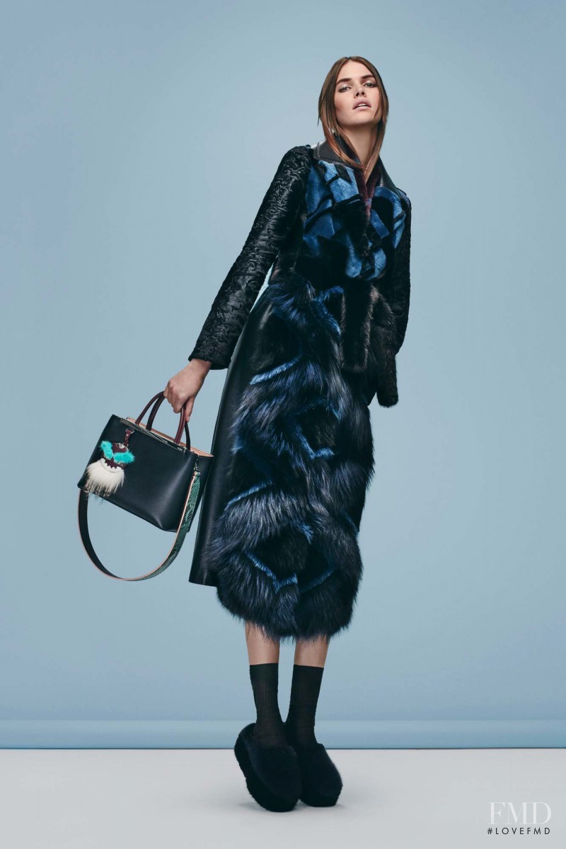 Vanessa Moody featured in  the Fendi lookbook for Pre-Fall 2016