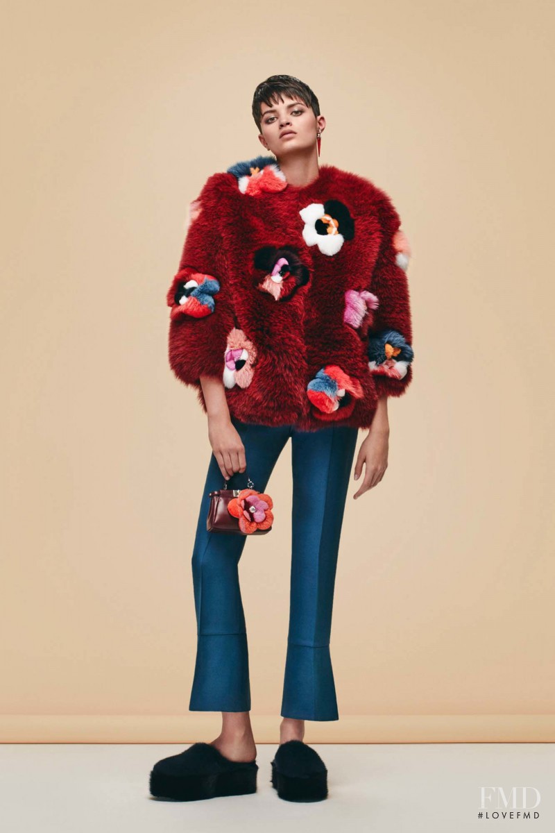 Isabella Emmack featured in  the Fendi lookbook for Pre-Fall 2016