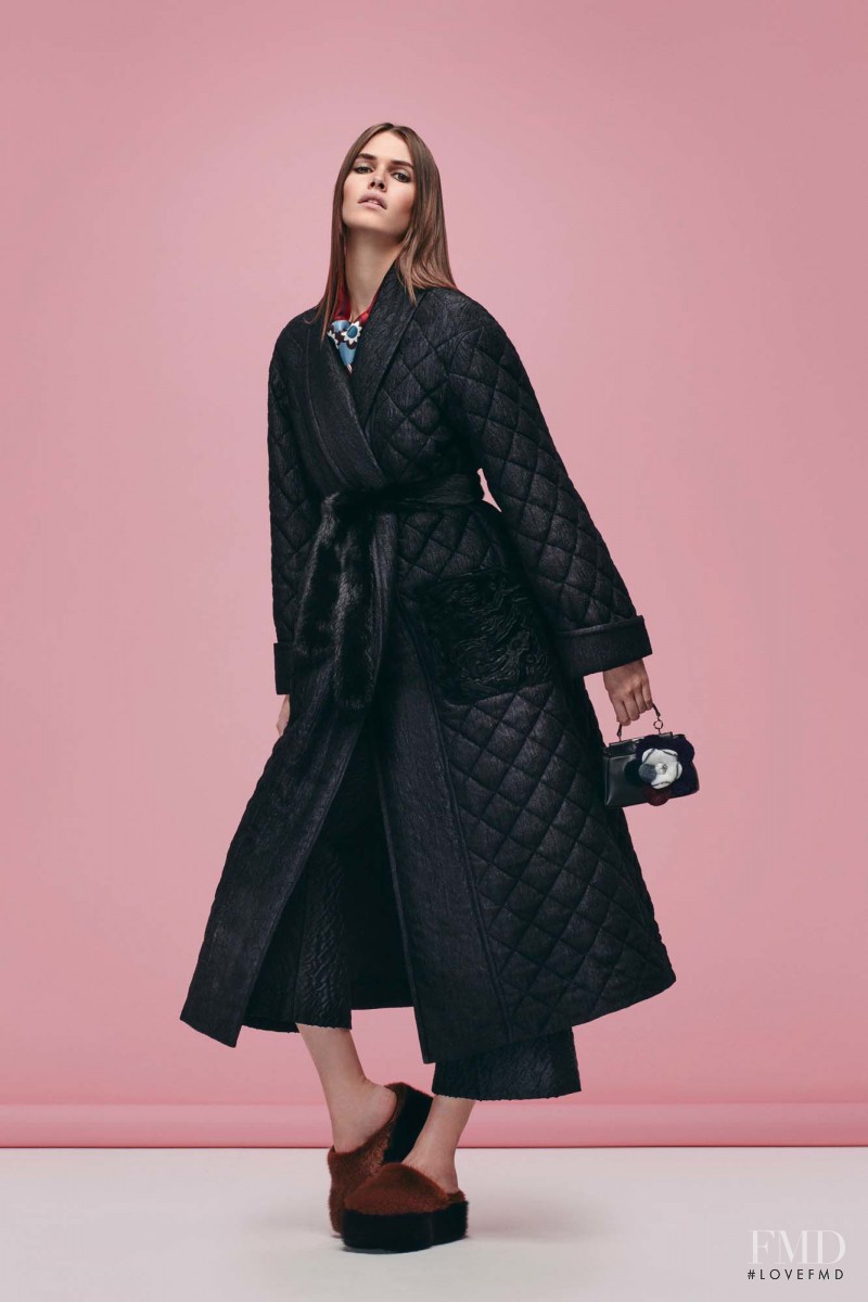 Vanessa Moody featured in  the Fendi lookbook for Pre-Fall 2016