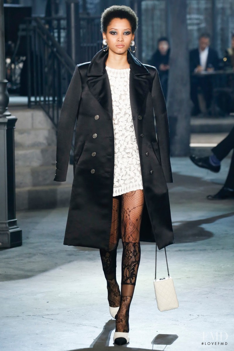 Lineisy Montero featured in  the Chanel Métiers d\'art  fashion show for Pre-Fall 2016