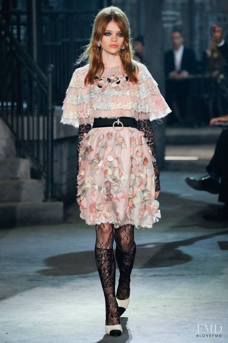 Stella Lucia featured in  the Chanel Métiers d\'art  fashion show for Pre-Fall 2016
