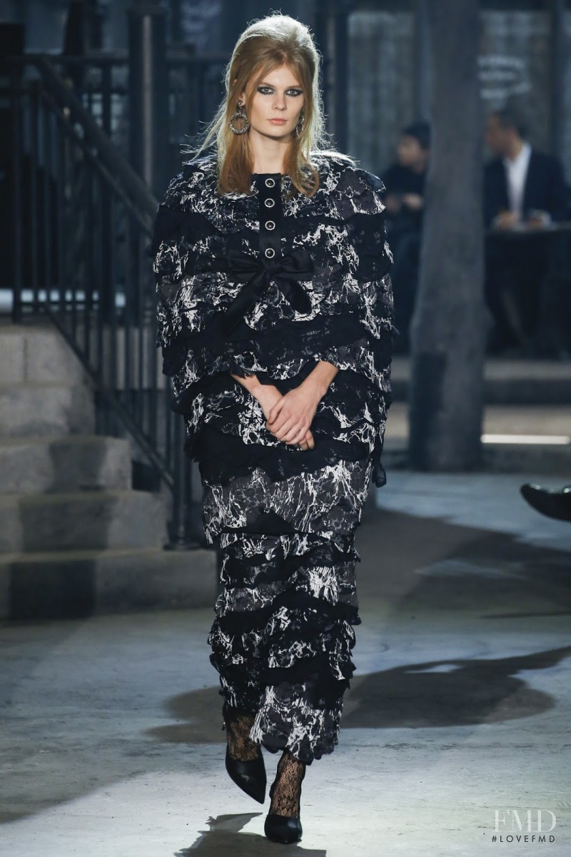 Alexandra Elizabeth Ljadov featured in  the Chanel Métiers d\'art  fashion show for Pre-Fall 2016