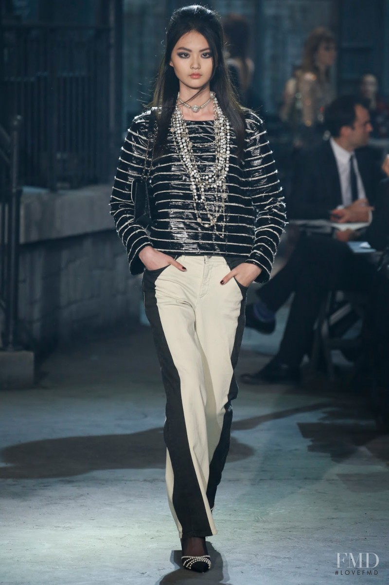 Cong He featured in  the Chanel Métiers d\'art  fashion show for Pre-Fall 2016