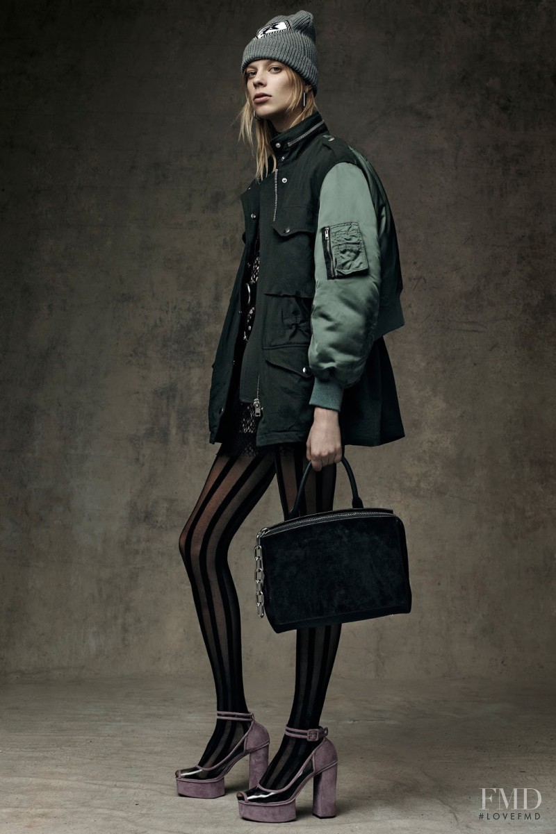 Lexi Boling featured in  the Alexander Wang lookbook for Pre-Fall 2016