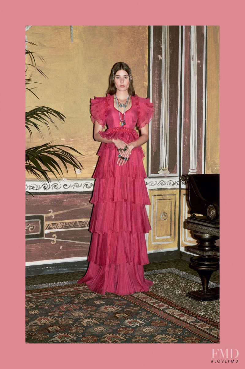 Vera Van Erp featured in  the Gucci lookbook for Pre-Fall 2016