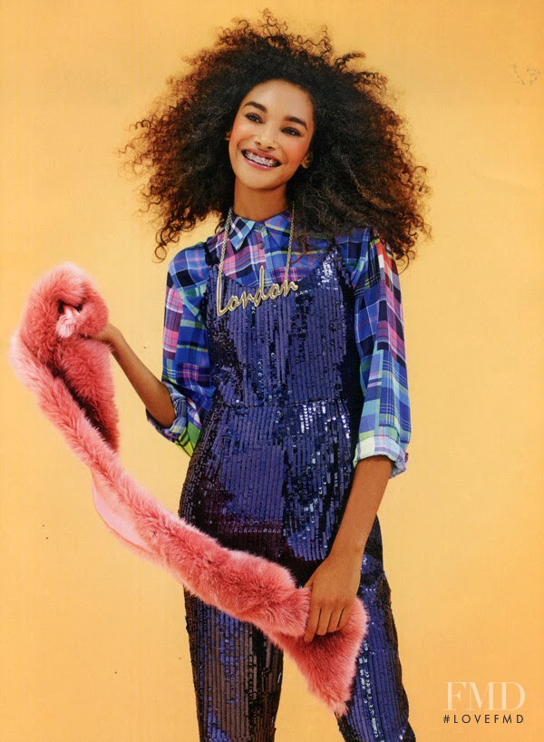 Cheyenne Maya Carty featured in  the ASOS catalogue for Winter 2013